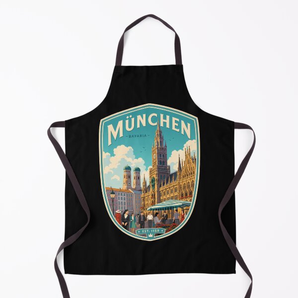 Item preview, Munich Germany Vintage Travel Landscape designed and sold by FrontierCosmic.