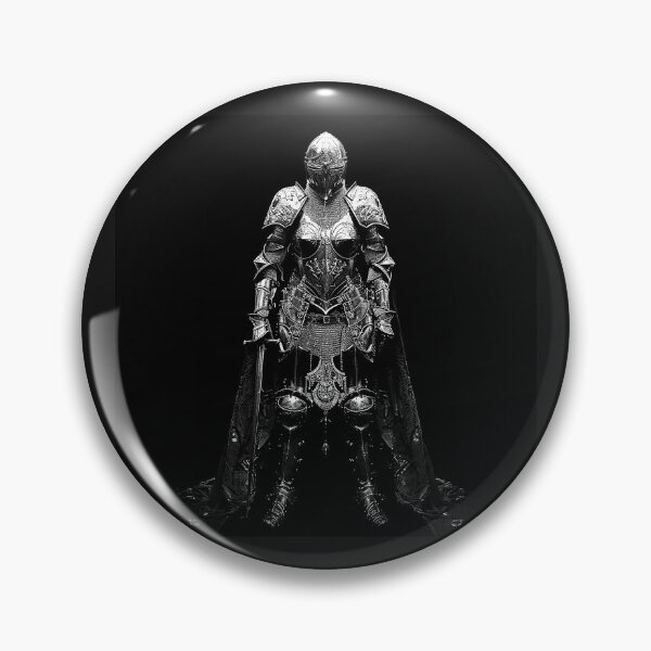 Item preview, Gothic Female Knight in Ornate Medieval Armor designed and sold by inkoutninja.