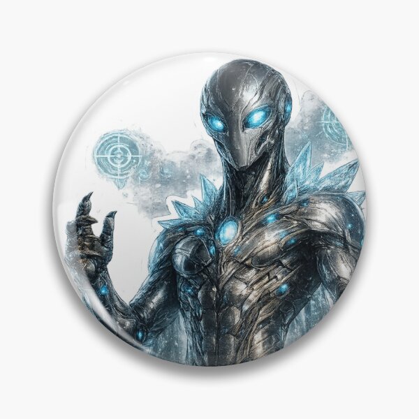 Item preview, Futuristic Robotic Alien Portrait designed and sold by Ruamid.
