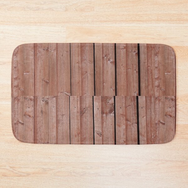 Item preview, Modern Terracotta Slat Wood Wall with Vertical Lines and Shadow Gaps designed and sold by NorthWild.