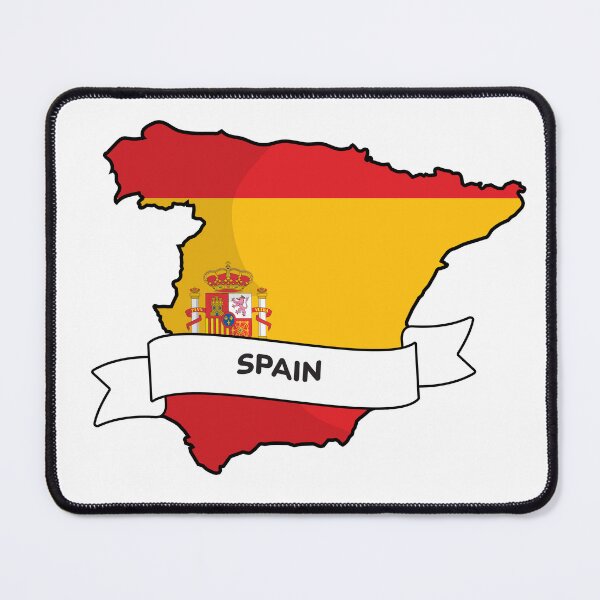 Item preview, Spain Map Flag Silhouette Graphic designed and sold by Travel.Art.