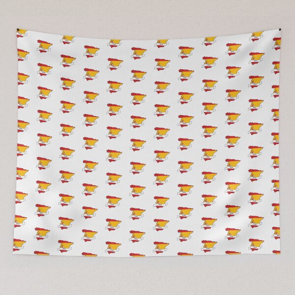 Item preview, Spain Map Flag Silhouette Graphic designed and sold by Travel.Art.