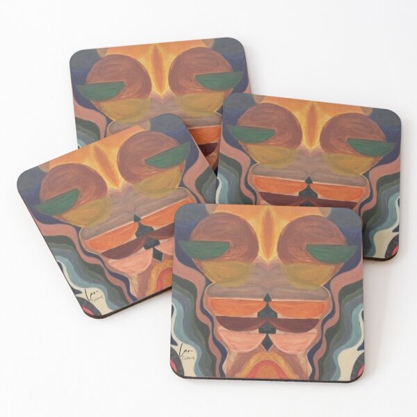 Item preview, ​Abstract Retro Symmetry Earthy Boho Art designed and sold by crystalar95.