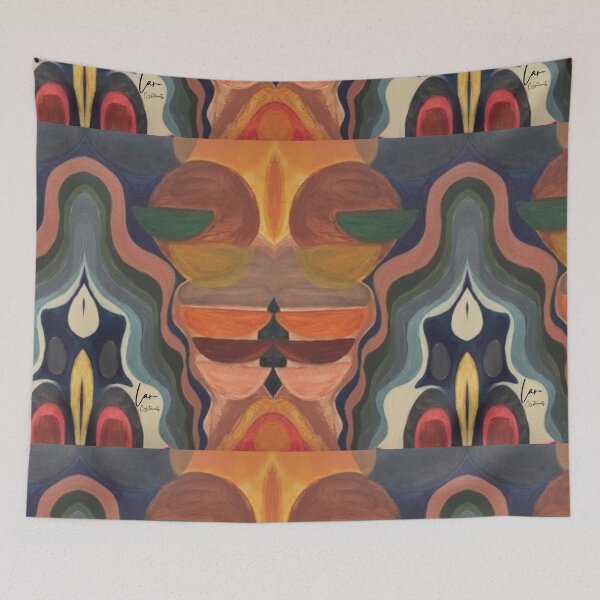 Item preview, ​Abstract Retro Symmetry Earthy Boho Art designed and sold by crystalar95.