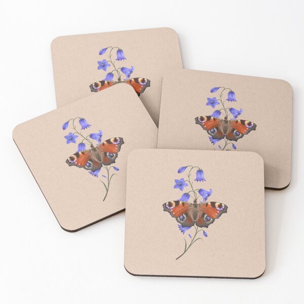 Item preview, Peacock Butterfly on Campanula designed and sold by Caitie-M.
