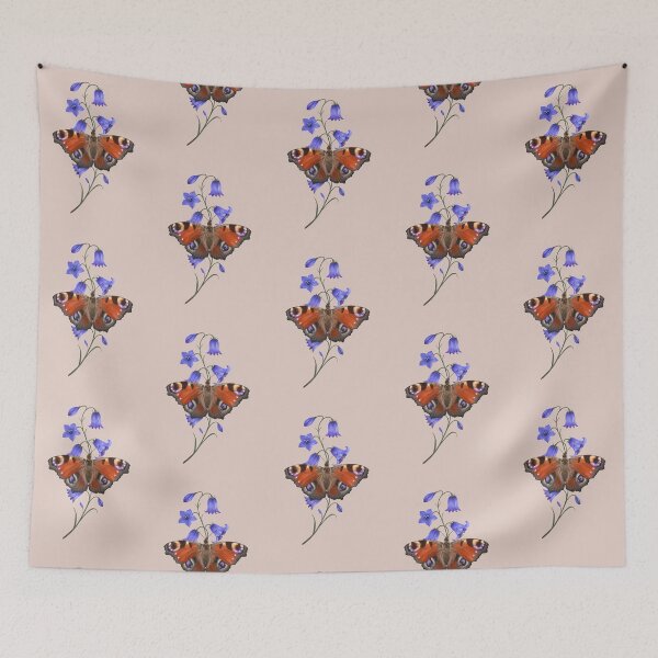 Item preview, Peacock Butterfly on Campanula designed and sold by Caitie-M.