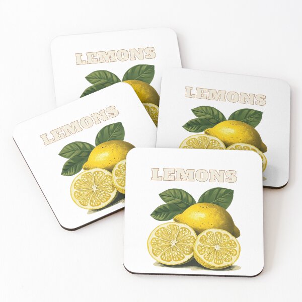 Item preview, Fresh Lemons Vintage Botanical Illustration | Citrus Fruit Kitchen Design designed and sold by Palette & Hue.