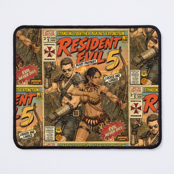 Item preview, Resident Evil 5 Vintage Retro Comic Cover Art designed and sold by Back2Collage.