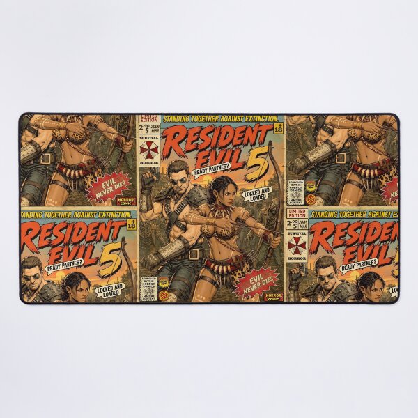 Item preview, Resident Evil 5 Vintage Retro Comic Cover Art designed and sold by Back2Collage.