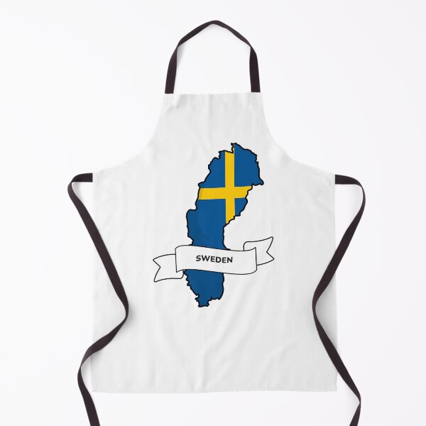 Item preview, Sweden Map Flag Silhouette Graphic designed and sold by Travel.Art.