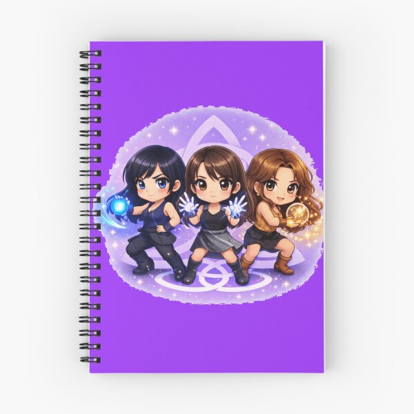 Item preview,  Charmed chibi style, charmed characters fighting stance designed and sold by Wicca and mythical creatures .