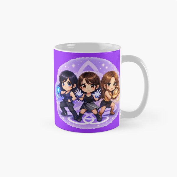 Item preview,  Charmed chibi style, charmed characters fighting stance designed and sold by Wicca and mythical creatures .