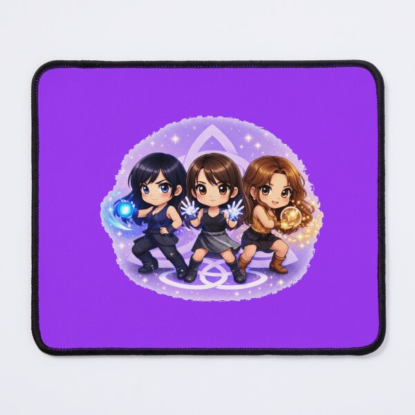 Item preview, Charmed chibi style, charmed characters fighting stance designed and sold by Wicca and mythical creatures .