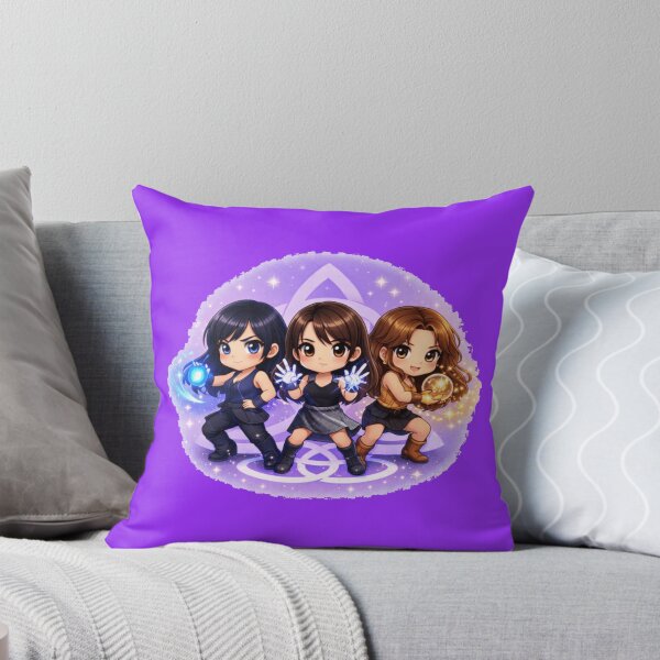 Item preview,  Charmed chibi style, charmed characters fighting stance designed and sold by Wicca and mythical creatures .
