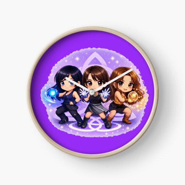 Item preview,  Charmed chibi style, charmed characters fighting stance designed and sold by Wicca and mythical creatures .