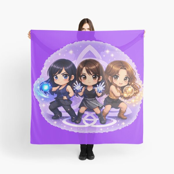 Item preview,  Charmed chibi style, charmed characters fighting stance designed and sold by Wicca and mythical creatures .