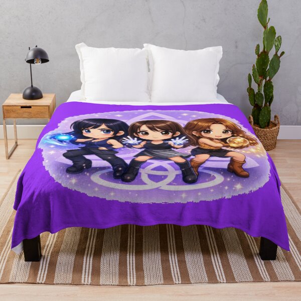 Item preview,  Charmed chibi style, charmed characters fighting stance designed and sold by Wicca and mythical creatures .