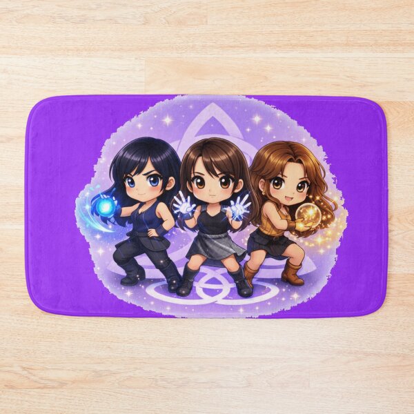 Item preview,  Charmed chibi style, charmed characters fighting stance designed and sold by Wicca and mythical creatures .