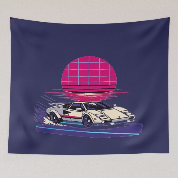 Item preview, Synthwave Retro Anime Midnight Apex designed and sold by KungPowUnicorn.