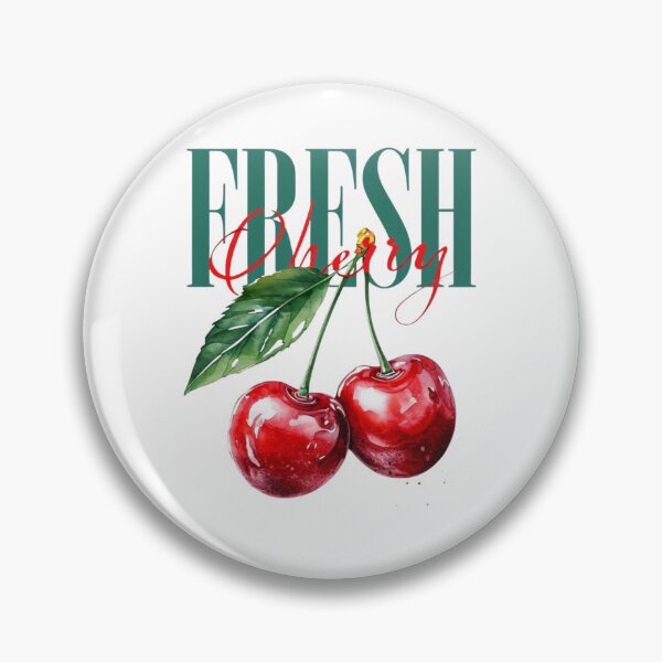 Item preview, Fresh Cherry Vintage Fruit Illustration | Botanical Red Cherry Design designed and sold by Palette & Hue.