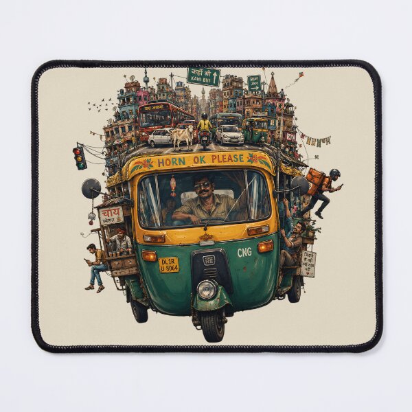 Item preview, Managed Somehow | Indian Auto Rickshaw Chaos designed and sold by MidnightCache.