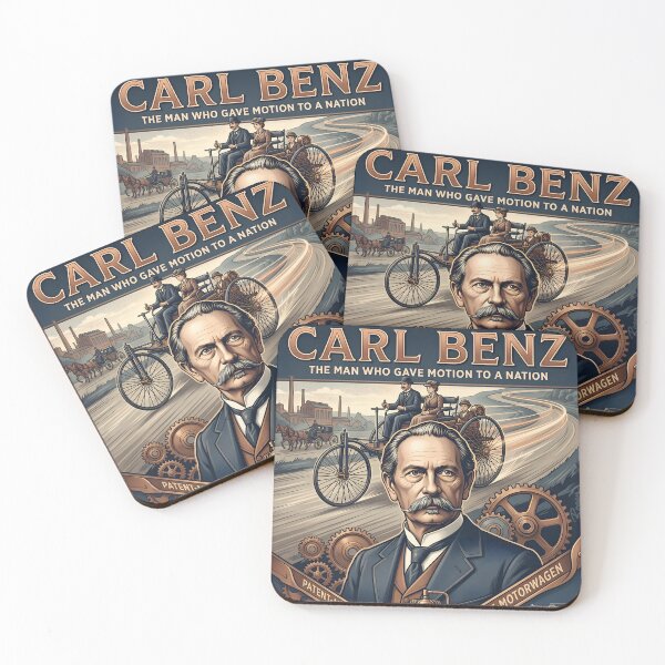 Item preview, Carl Benz Vintage Automobile Poster designed and sold by ARTROGAN.