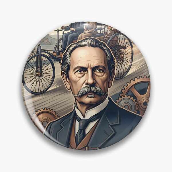 Item preview, Carl Benz Vintage Automobile Poster designed and sold by ARTROGAN.