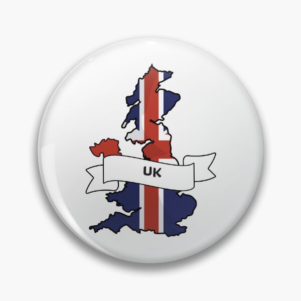 Item preview, UK Map Flag Silhouette Graphic designed and sold by Travel.Art.