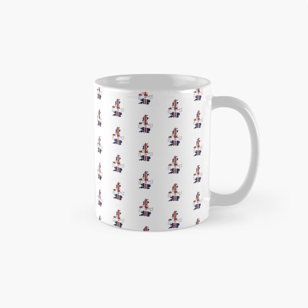 Item preview, UK Map Flag Silhouette Graphic designed and sold by Travel.Art.