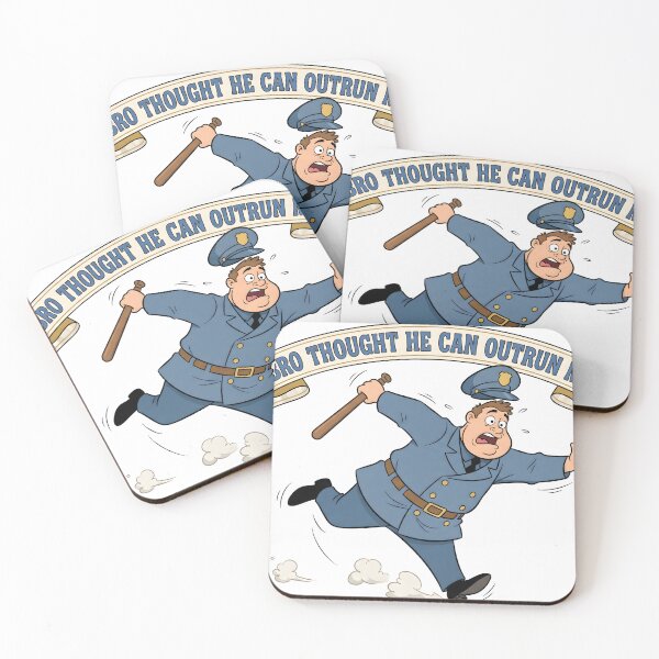Item preview, Bro Thought He Can Outrun Me — Funny Police Officer Humor Gift Shirt designed and sold by DoggyDayLove.