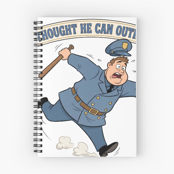 Item preview, Bro Thought He Can Outrun Me — Funny Police Officer Humor Gift Shirt designed and sold by DoggyDayLove.