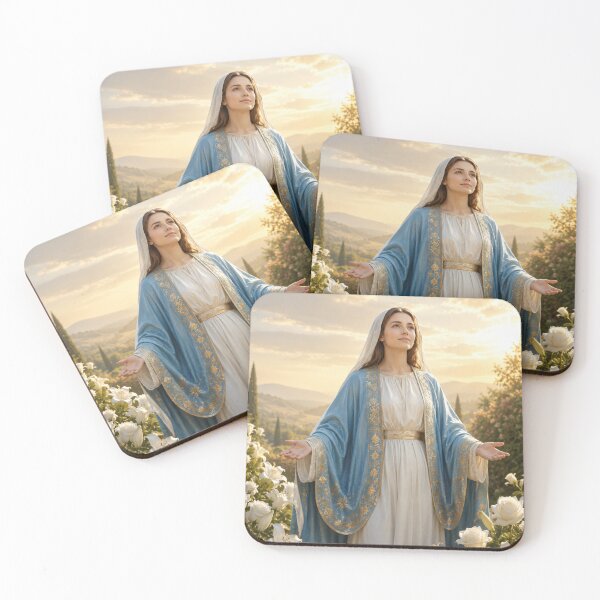 Item preview, Virgin Mary Lily Garden Wall Art | Catholic Christian Gift designed and sold by LTcatholics.