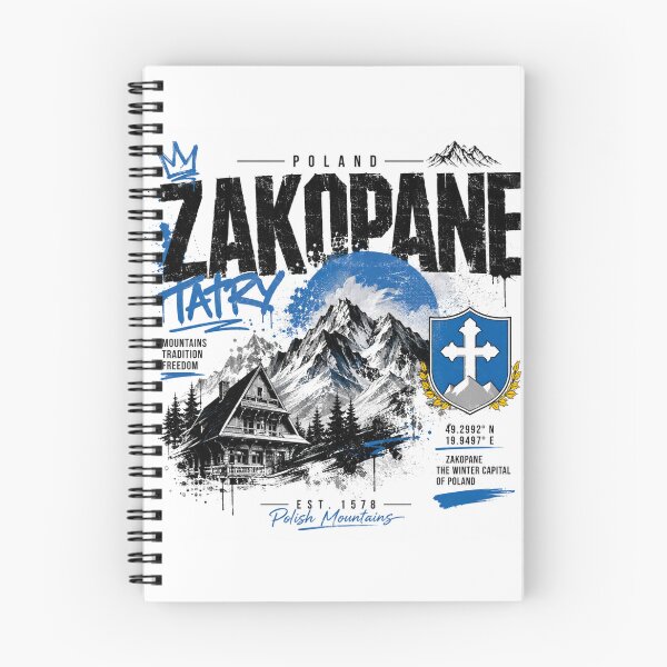 Item preview, Zakopane Streetwear Mountain Vibes designed and sold by Countries&Cities Shop.