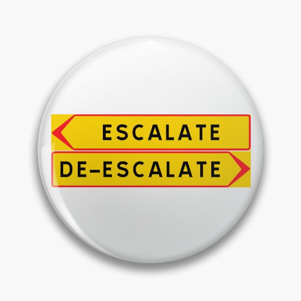 Item preview, Escalate vs. De-escalate designed and sold by ALF2023.