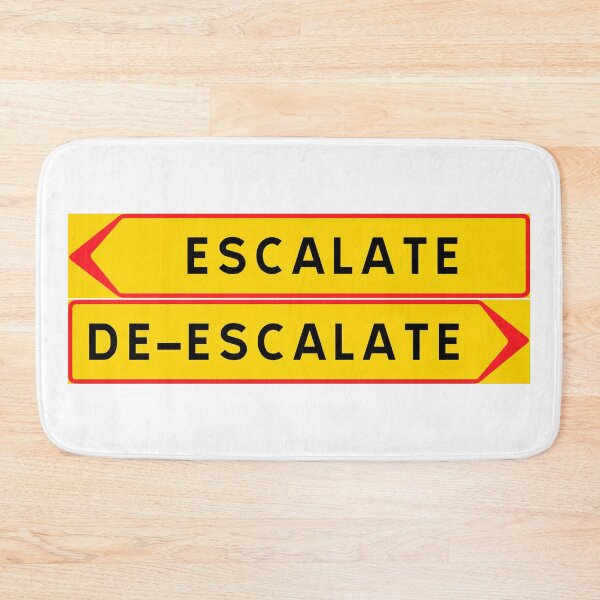 Item preview, Escalate vs. De-escalate designed and sold by ALF2023.