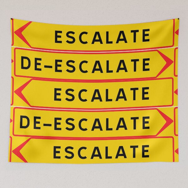 Item preview, Escalate vs. De-escalate designed and sold by ALF2023.