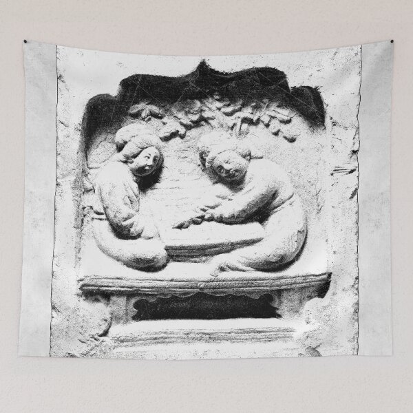 Item preview, Ancient Stone Relief of Board Game Players designed and sold by Ghoul Enterprises.