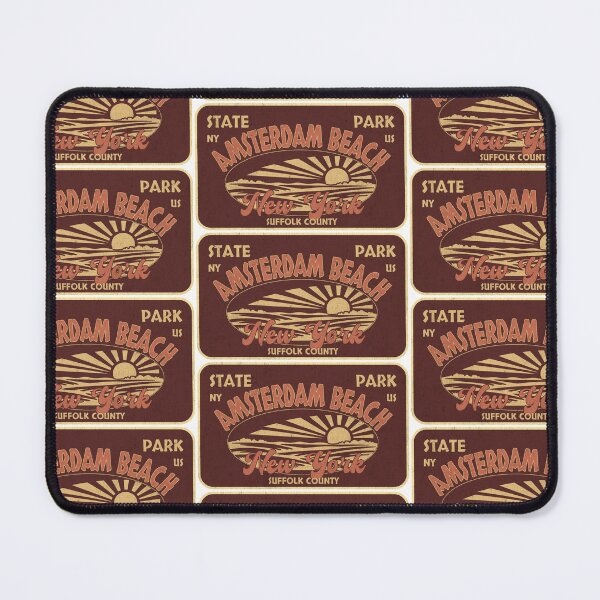 Item preview, Amsterdam Beach State Park, Suffolk County, New York, badge design designed and sold by Wanderful-roads.