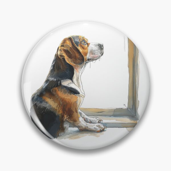 Item preview, Beagle Dog | Cute Puppy Aesthetic Art designed and sold by Mandayartstudio.
