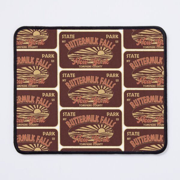 Item preview, Buttermilk Falls State Park, Tompkins County, New York, badge design designed and sold by Wanderful-roads.