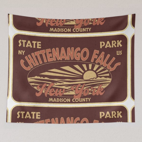 Item preview, Chittenango Falls State Park, Madison County, New York, badge design designed and sold by Wanderful-roads.
