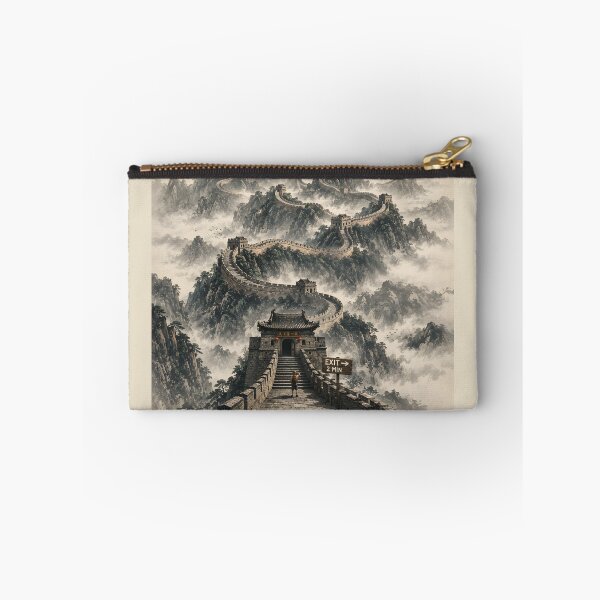 Item preview, Just Around the Corner | Great Wall of China Humor designed and sold by MidnightCache.