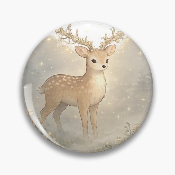 Item preview, Star Antler Deer — Dreamy Twilight Meadow Illustration designed and sold by PratikG24.