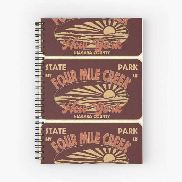 Item preview, Four Mile Creek State Park, Niagara County, New York, badge design designed and sold by Wanderful-roads.