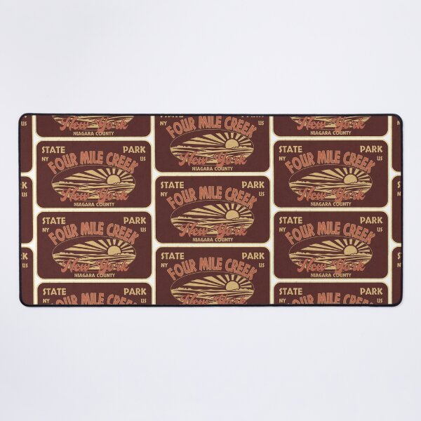 Item preview, Four Mile Creek State Park, Niagara County, New York, badge design designed and sold by Wanderful-roads.