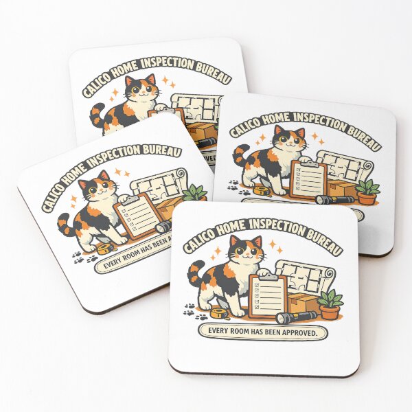 Item preview, Calico Home Inspection Bureau – Cute Cat Inspector designed and sold by Concrete Coffee Studio.