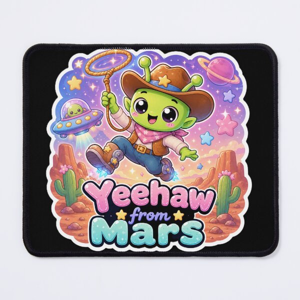 Item preview, Alien Cowboy Yeehaw from Mars designed and sold by Ruamid.