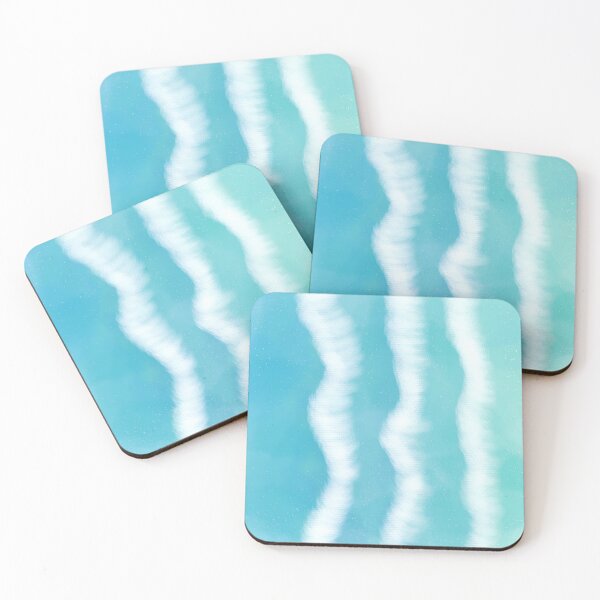 Item preview, Ocean Waves Water Pattern - Blue & Turquoise Sea Foam designed and sold by TheTinyGood.