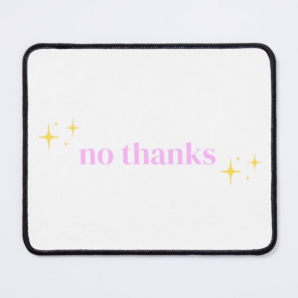 Item preview, No Thanks (Sparkle) designed and sold by PrettiPrintts.