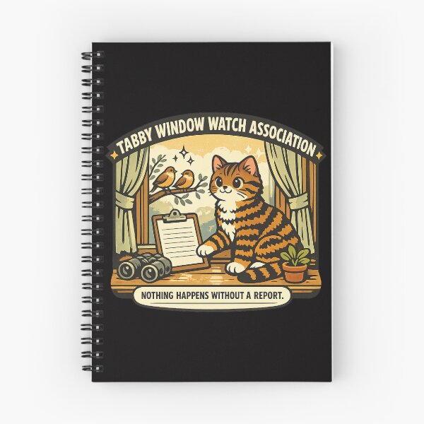Item preview, Tabby Window Watch Association – Funny Bird Watching Cat designed and sold by Concrete Coffee Studio.